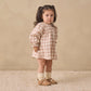 Quincy Mae V Smocked Dress - Rustic Plaid
