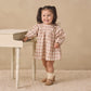 Quincy Mae V Smocked Dress - Rustic Plaid