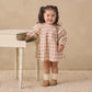 Quincy Mae V Smocked Dress - Rustic Plaid