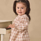 Quincy Mae V Smocked Dress - Rustic Plaid