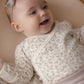 Quincy Mae Side Snap Bodysuit + Pant Set - Floret
