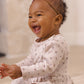 Quincy Mae Pointelle Skirted Bodysuit - Heart Ditsy