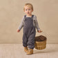 Quincy Mae Waffle Long Sleeve Bodysuit - Midnight Microstripe