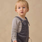 Quincy Mae Waffle Long Sleeve Bodysuit - Midnight Microstripe