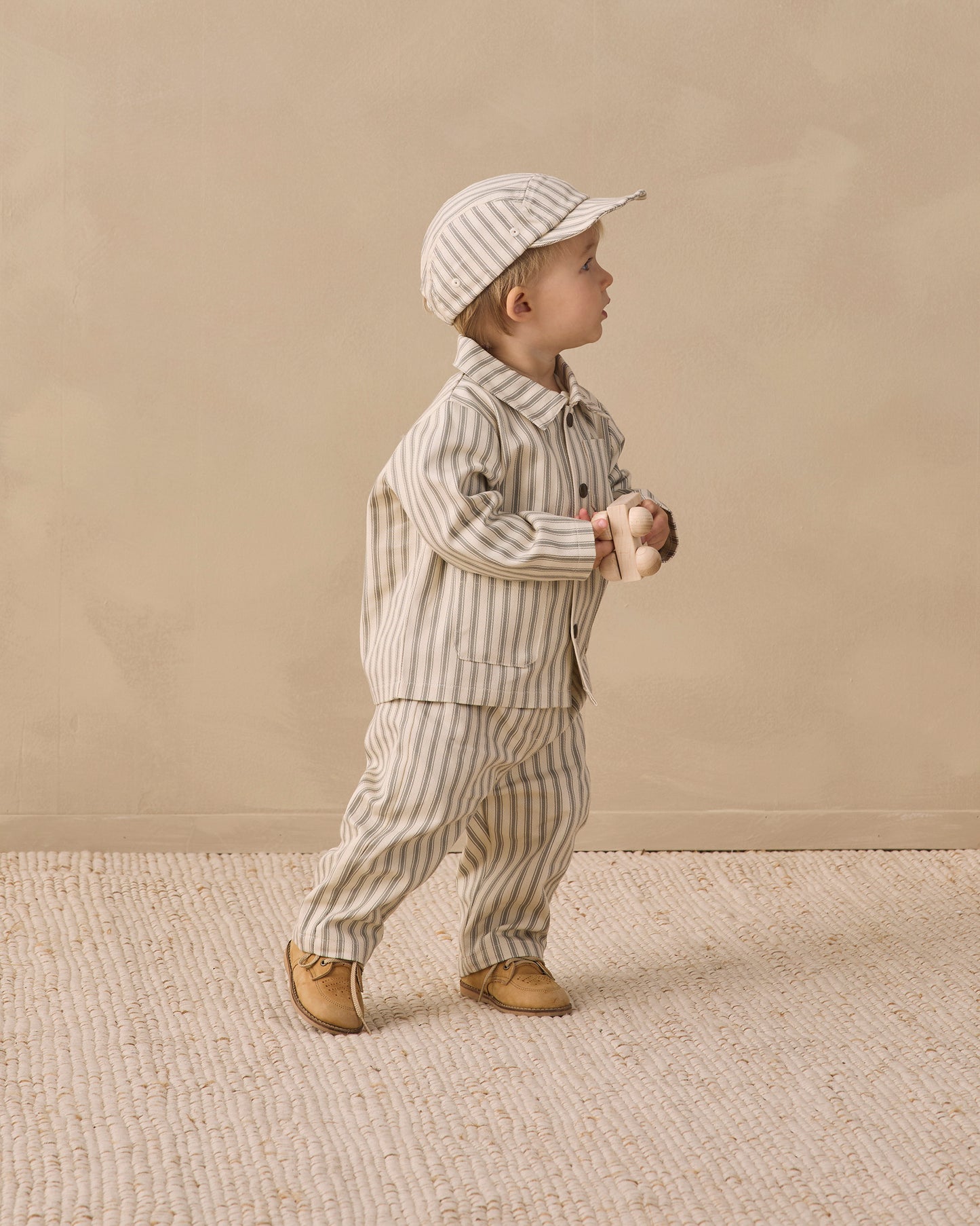 Quincy Mae Grayson Pant - Laurel Pinstripe