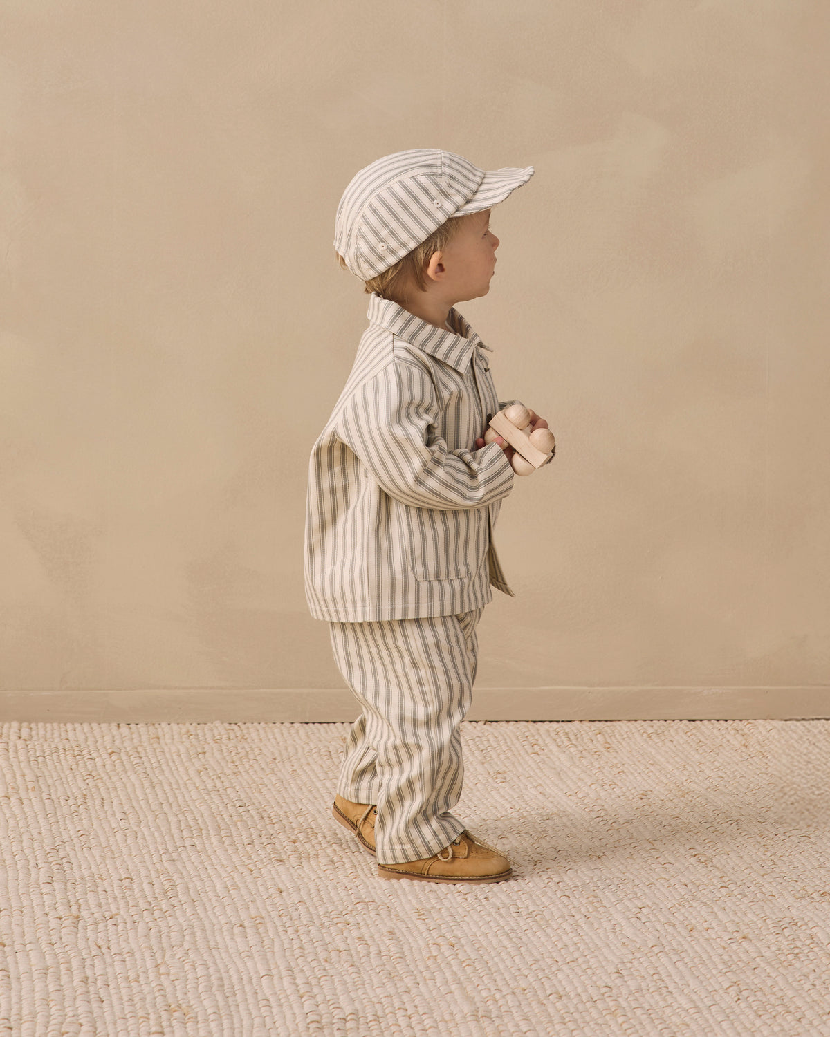 Quincy Mae Grayson Pant - Laurel Pinstripe