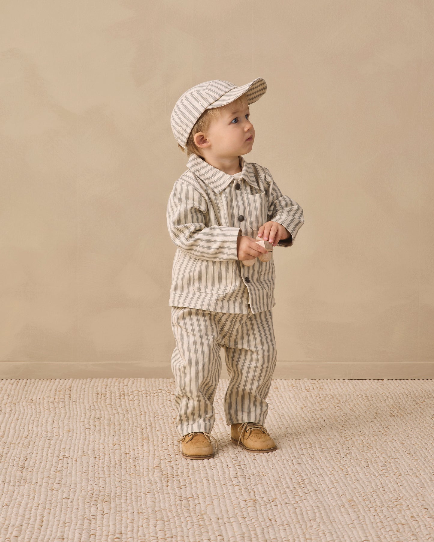 Quincy Mae Grayson Pant - Laurel Pinstripe