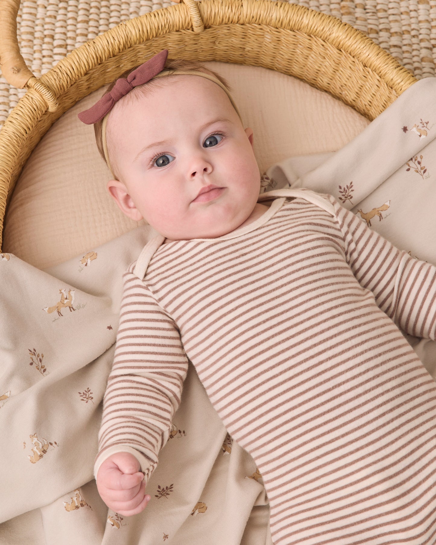 Quincy Mae Little Knot Headband - Black Cherry