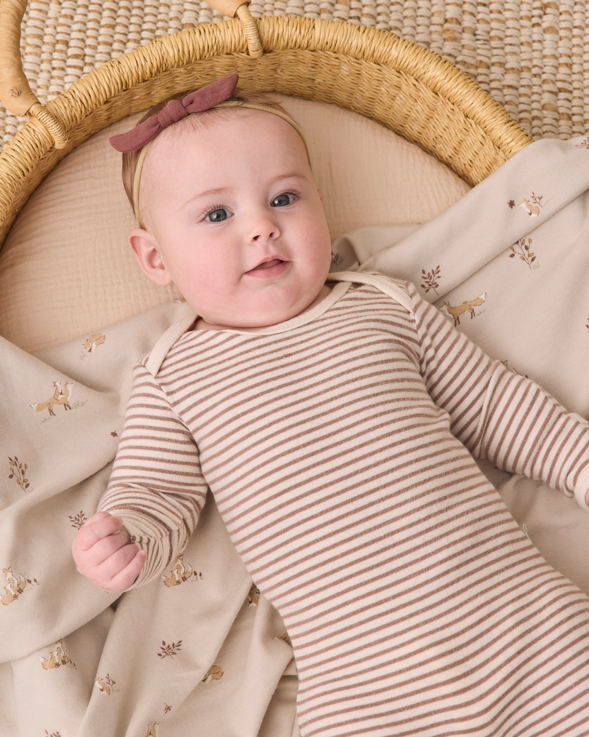 Quincy Mae Little Knot Headband - Black Cherry