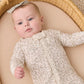 Quincy Mae Zip Long Sleeve Sleeper Footie - Floret