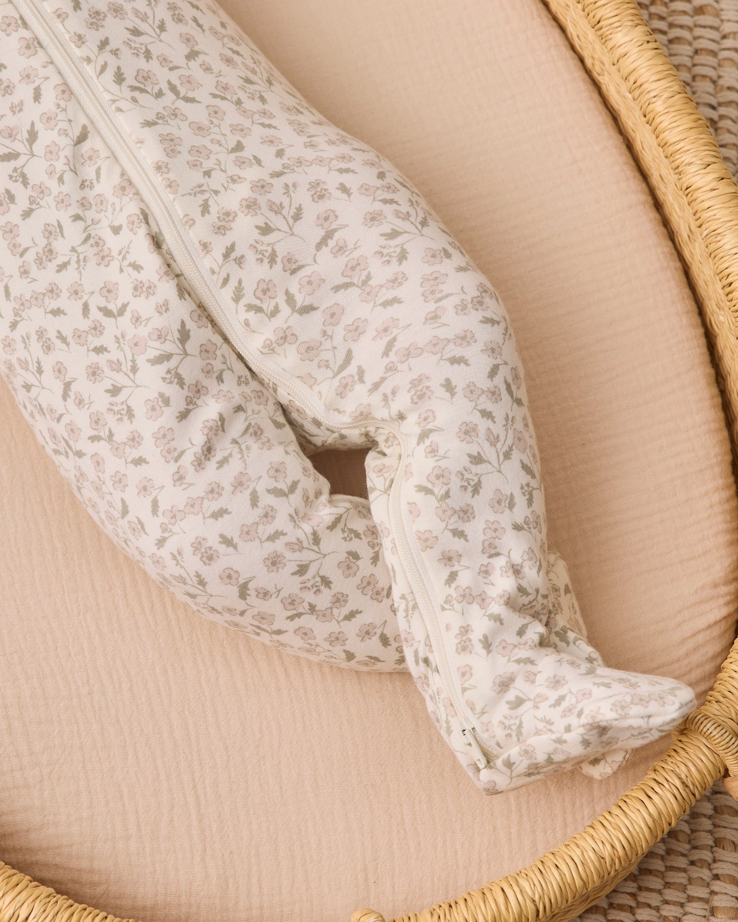 Quincy Mae Zip Long Sleeve Sleeper Footie - Floret