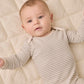 Quincy Mae Baby Footie - Laurel Microstripe