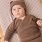 Quincy Mae Baby Bear Beanie - Cocoa