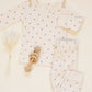 Quincy Mae Waffle Top + Pant Set - Fall Ditsy