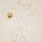 Quincy Mae Zip Long Sleeve Sleeper Footie - Pears