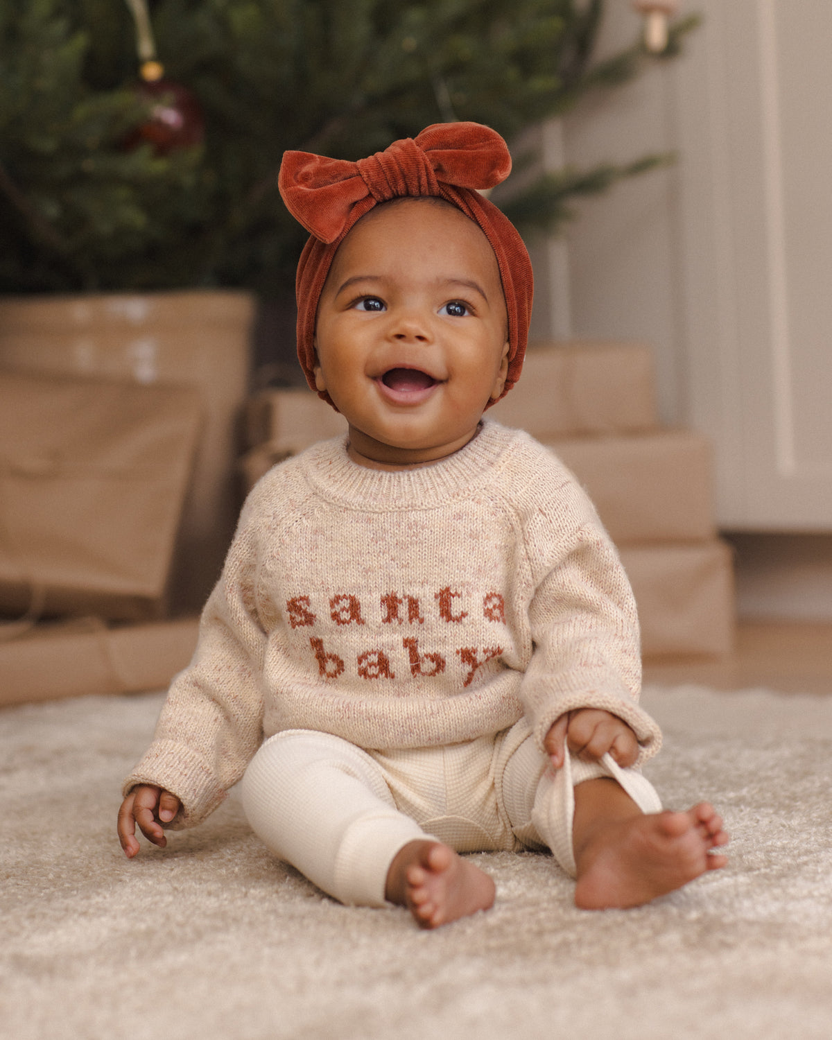 Quincy Mae Knit Sweater - Santa Baby