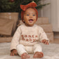 Quincy Mae Velour Bow Headband - Redwood