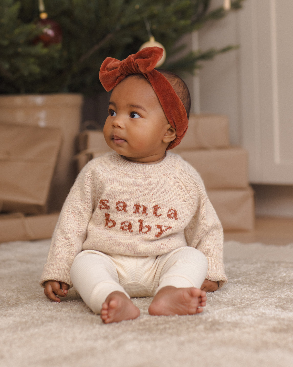 Quincy Mae Knit Sweater - Santa Baby