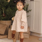 Quincy Mae V Smocked Dress - Winter Rose