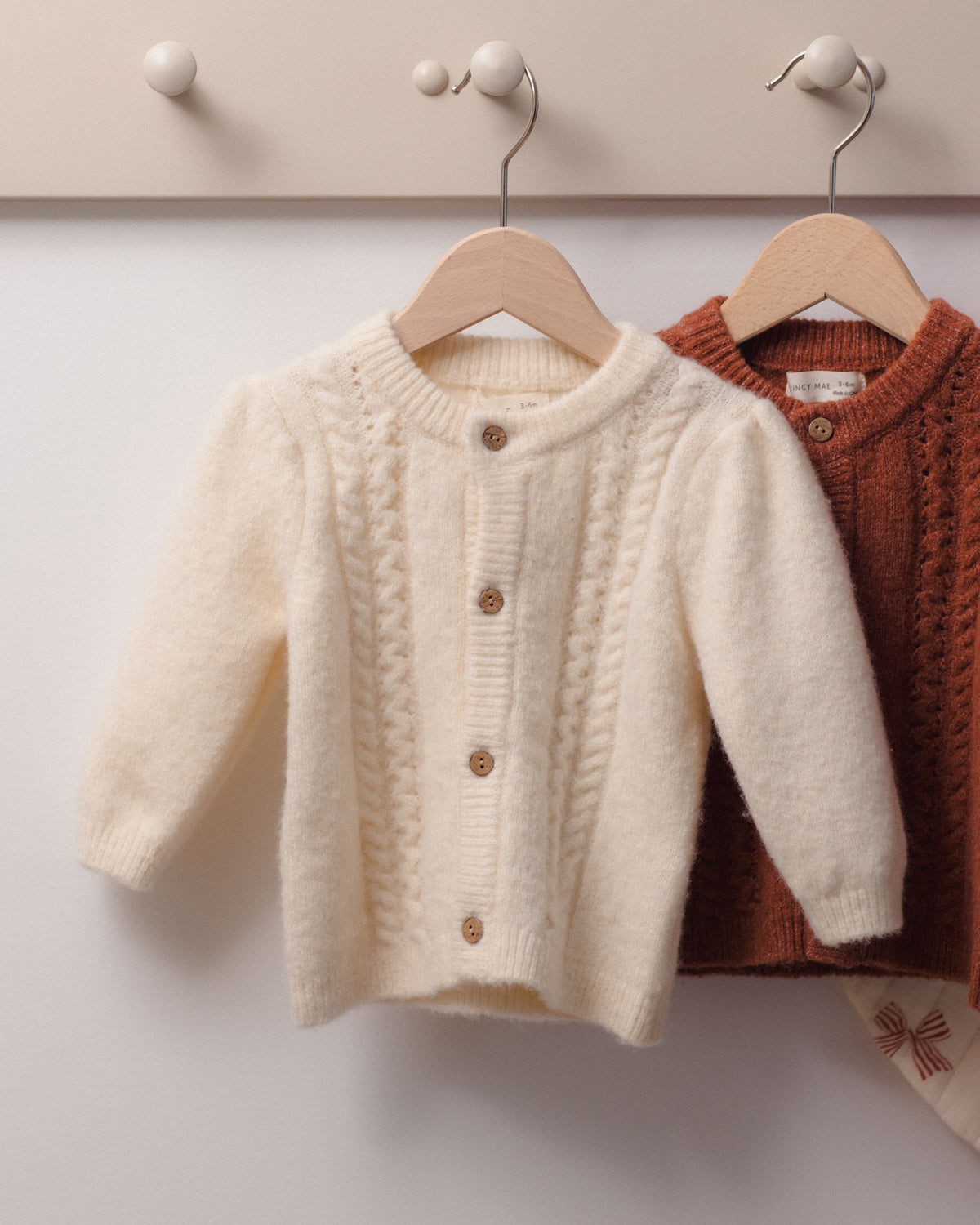 Quincy Mae Holly Cardigan - Natural