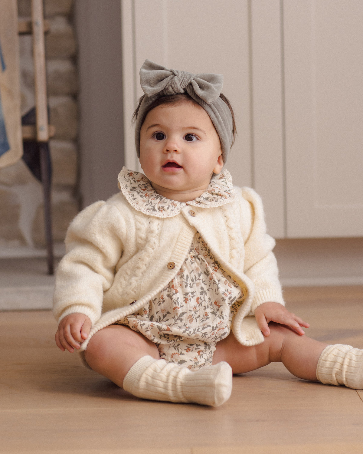 Quincy Mae Holly Cardigan - Natural