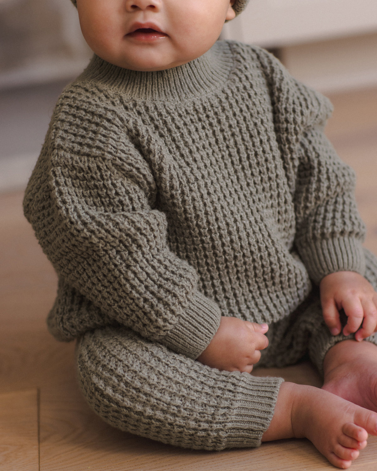 Quincy Mae Chunky Knit Sweater - Spruce