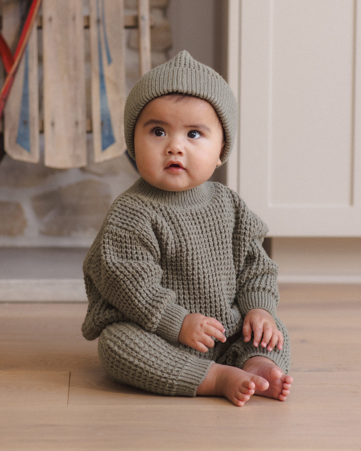 Quincy Mae Chunky Knit Sweater - Spruce