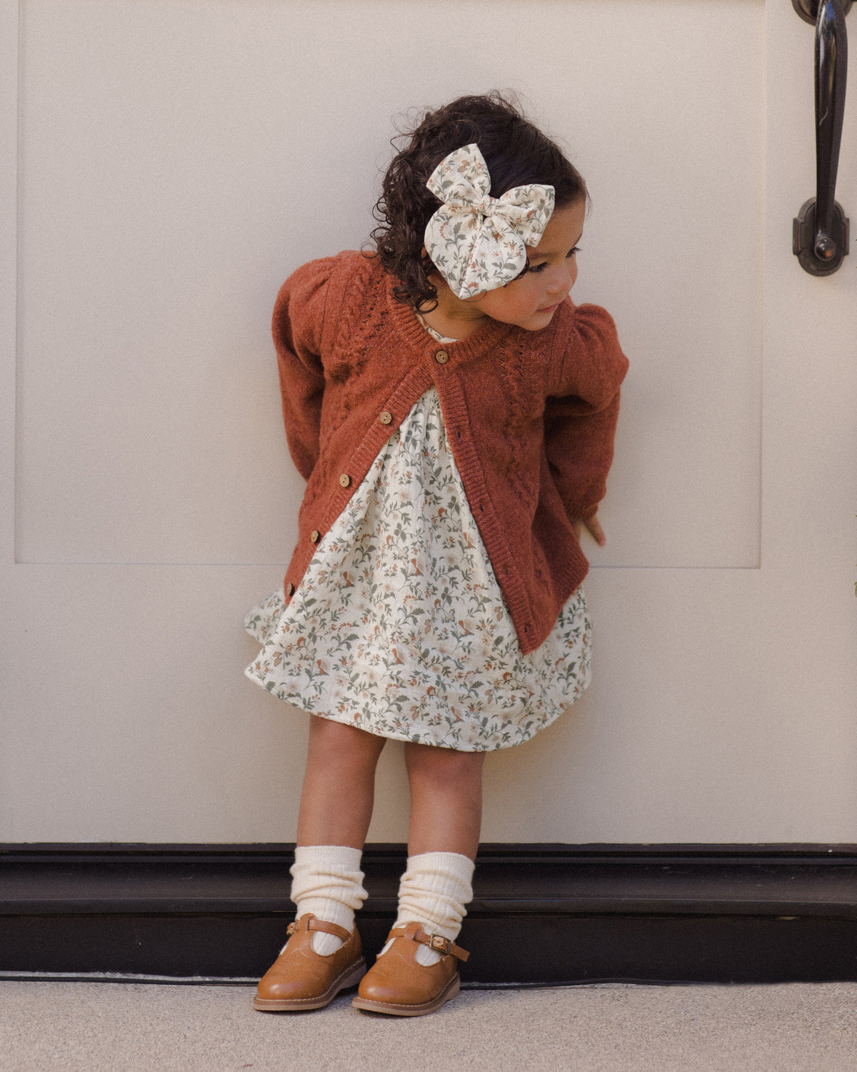 Quincy Mae Socks Set - Natural, Redwood