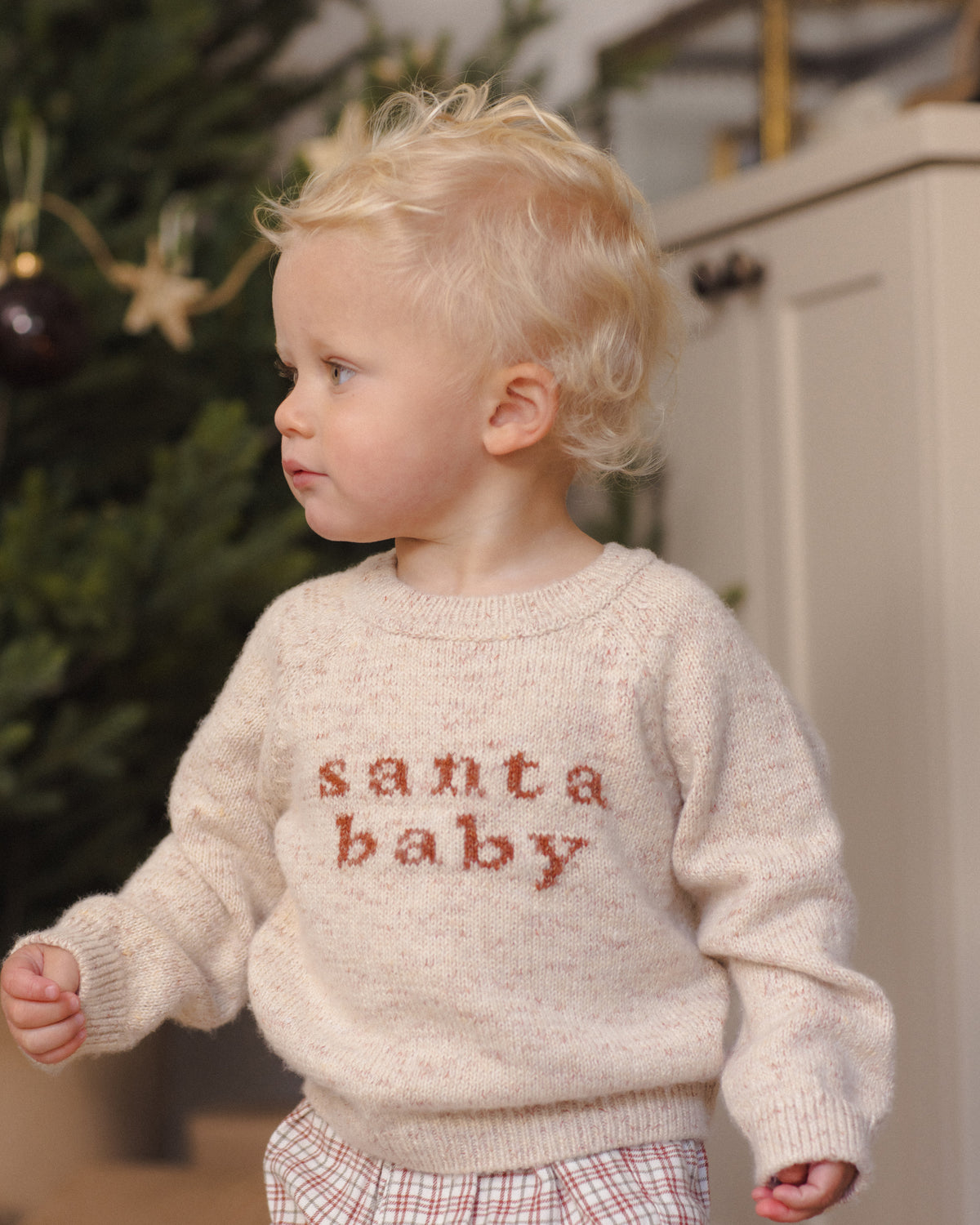 Quincy Mae Knit Sweater - Santa Baby
