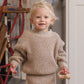 Quincy Mae Chunky Knit Pant - Heathered Latte