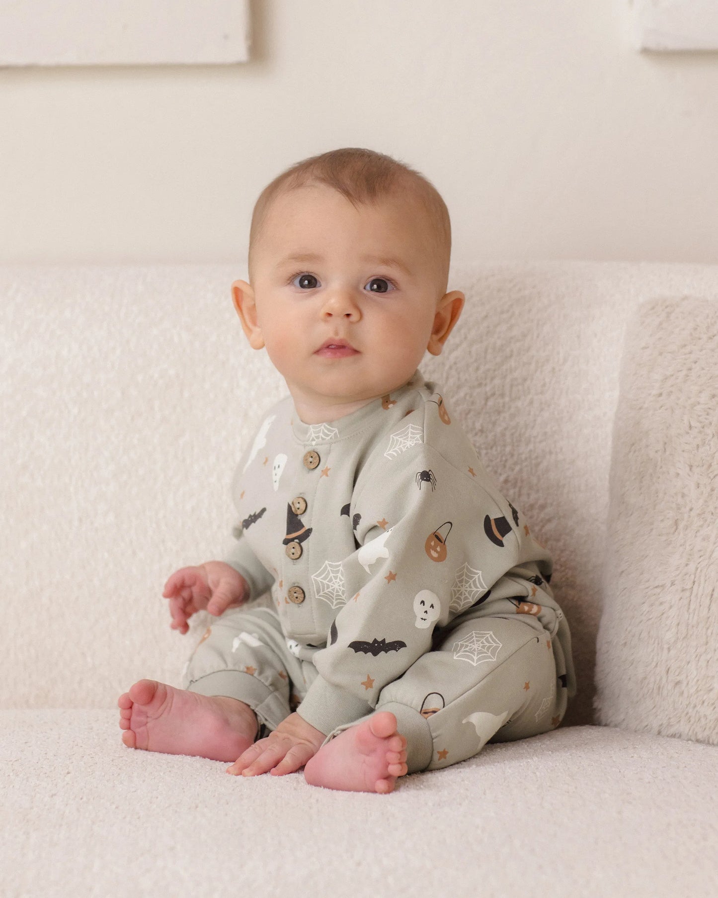 Quincy Mae Relaxed Fleece Jumpsuit - Halloween Things