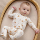 Quincy Mae Bamboo Zip Footie - Harvest Friends