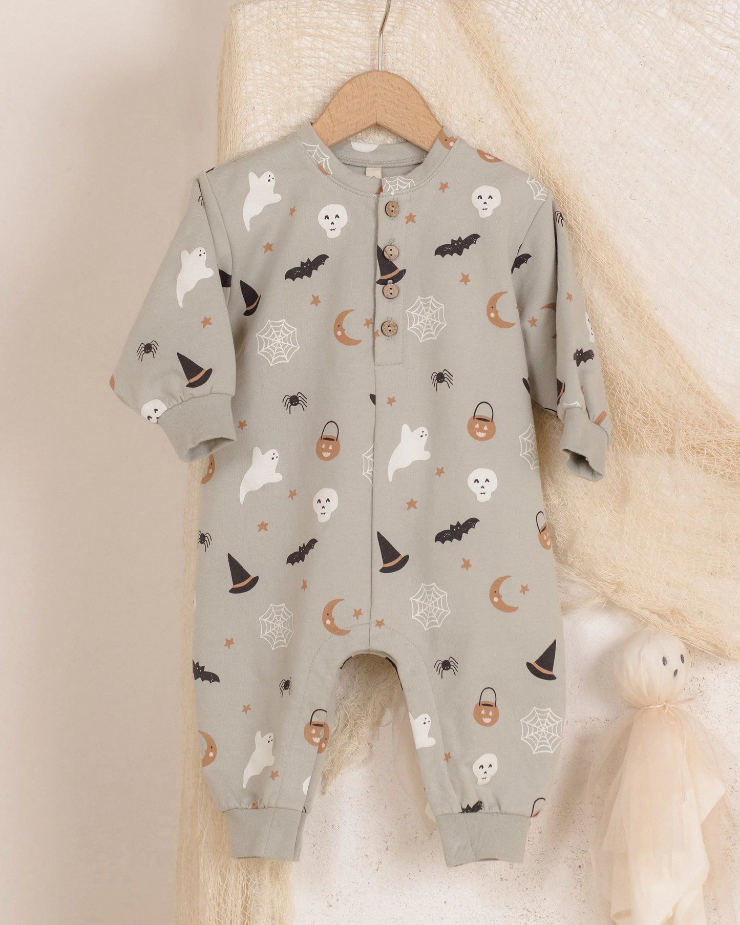 Quincy Mae Relaxed Fleece Jumpsuit - Halloween Things