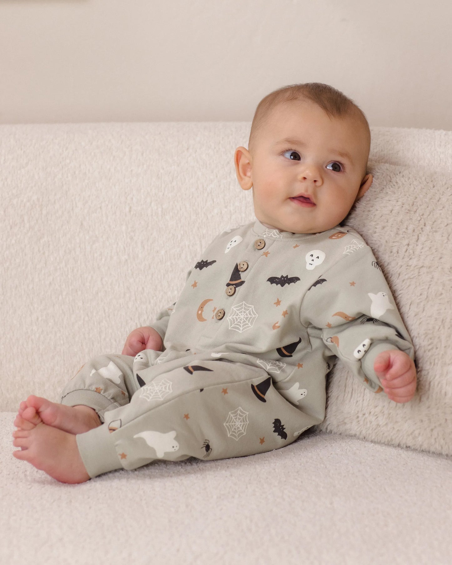 Quincy Mae Relaxed Fleece Jumpsuit - Halloween Things