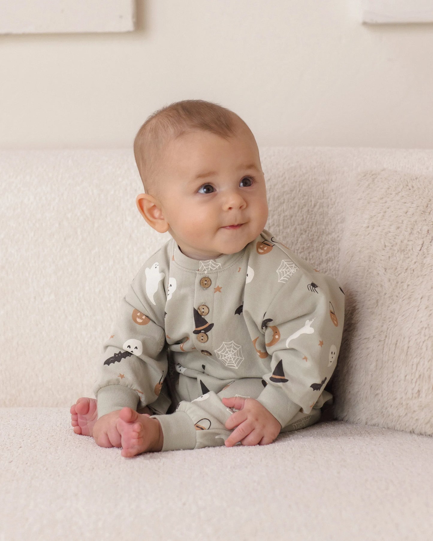 Quincy Mae Relaxed Fleece Jumpsuit - Halloween Things