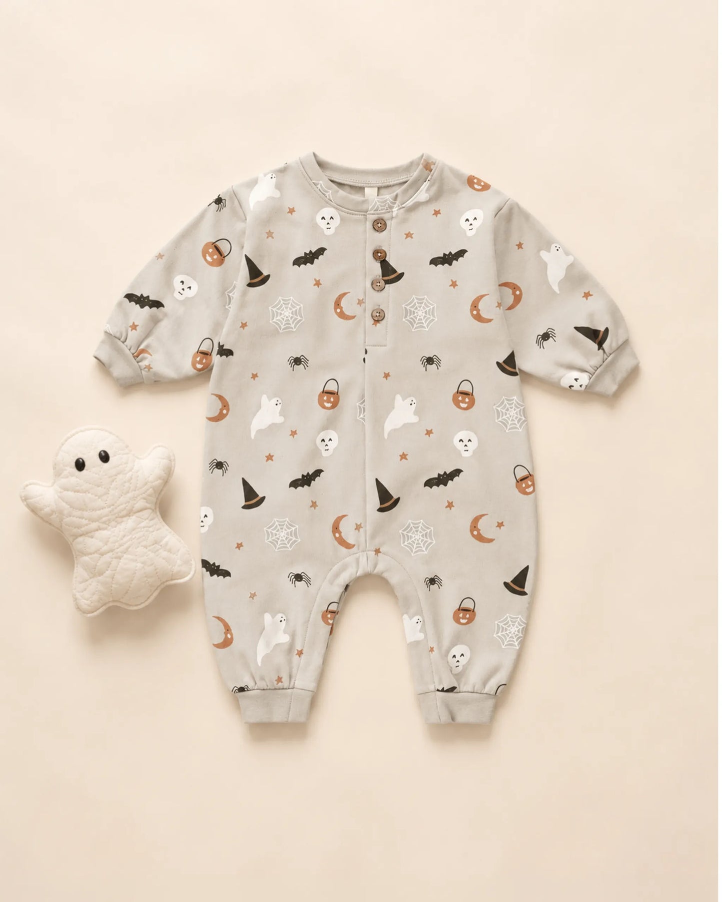 Quincy Mae Relaxed Fleece Jumpsuit - Halloween Things