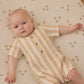 Quincy Mae Waffle Baby Blanket - Mauve Ditsy