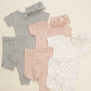 Quincy Mae Pointelle Tee + Legging - Petit Fleur