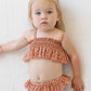 Quincy Mae Smocked Ruffle Bikini - Poppy Floral