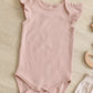 Quincy Mae Flutter Sleeve Bodysuit - Blush