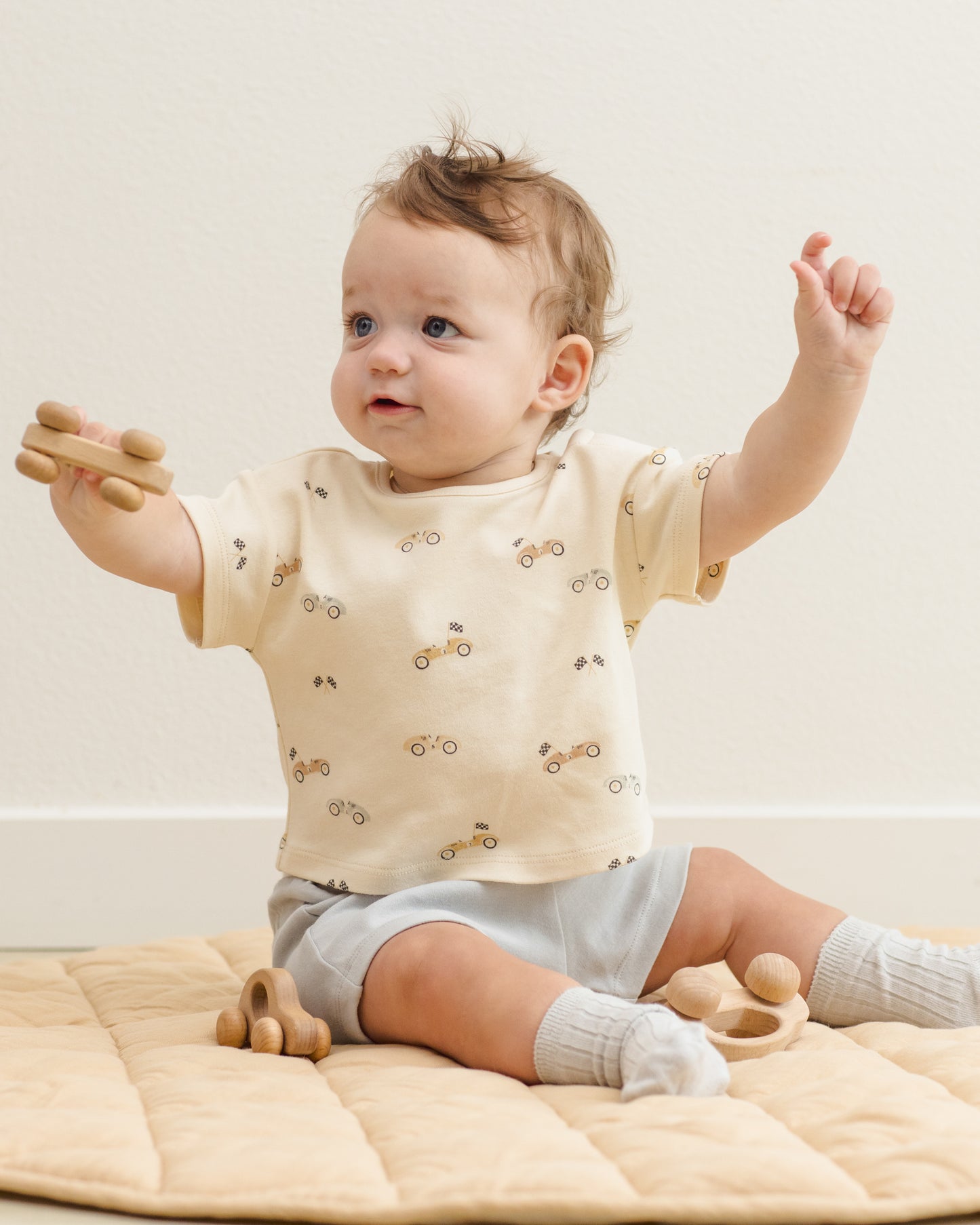 Quincy Mae Play Short - Sky