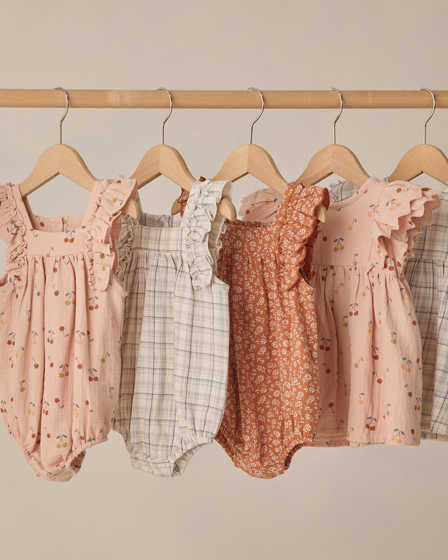 Quincy Mae Maya Romper - Cherries