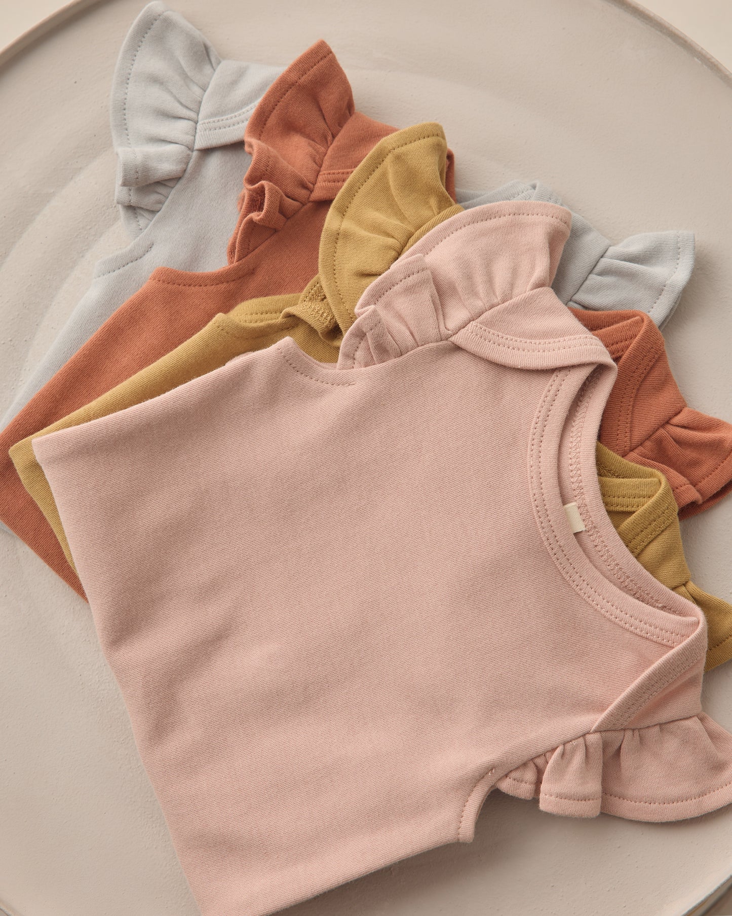 Quincy Mae Flutter Sleeve Bodysuit - Blush