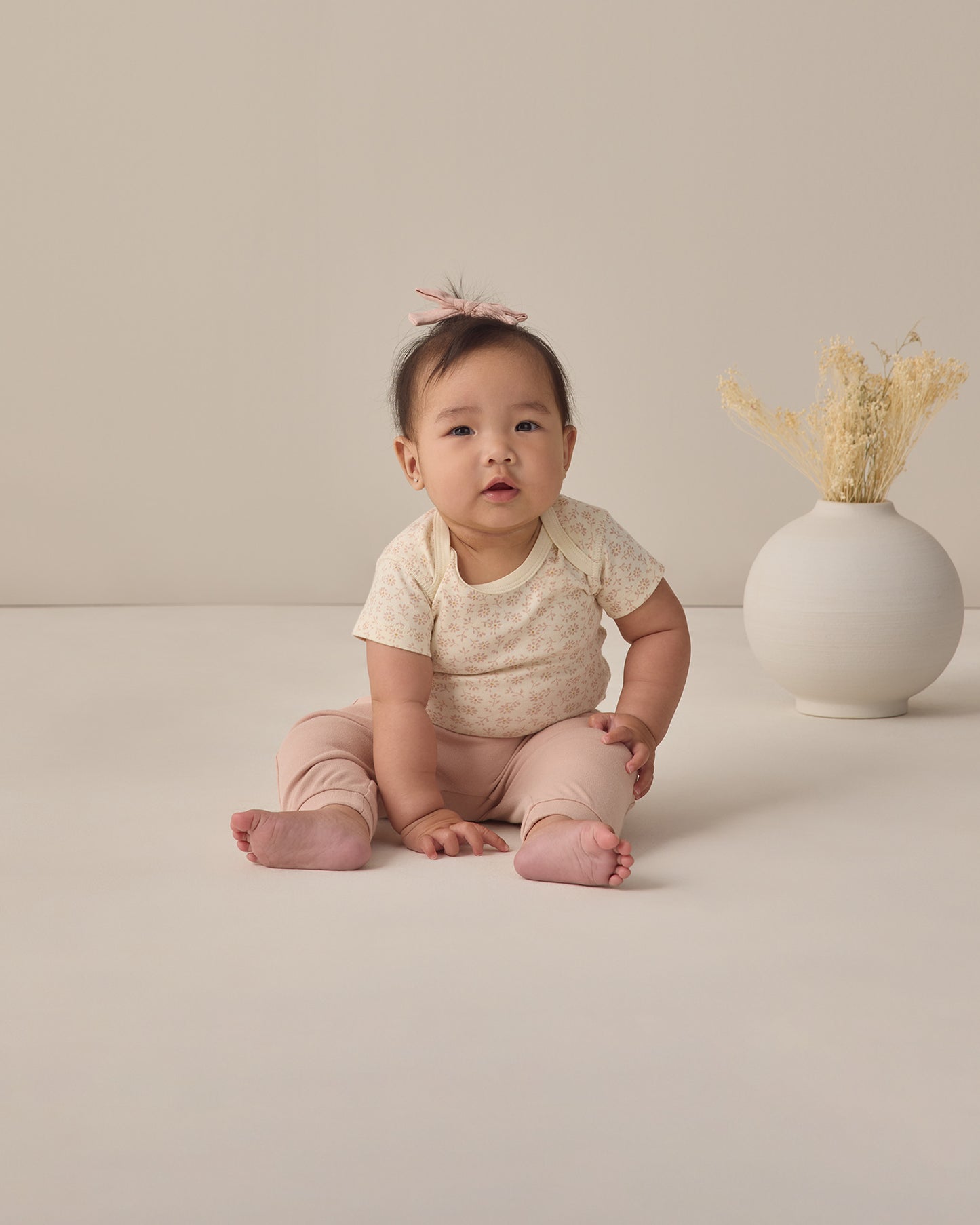 Quincy Mae Baby Pant - Blush