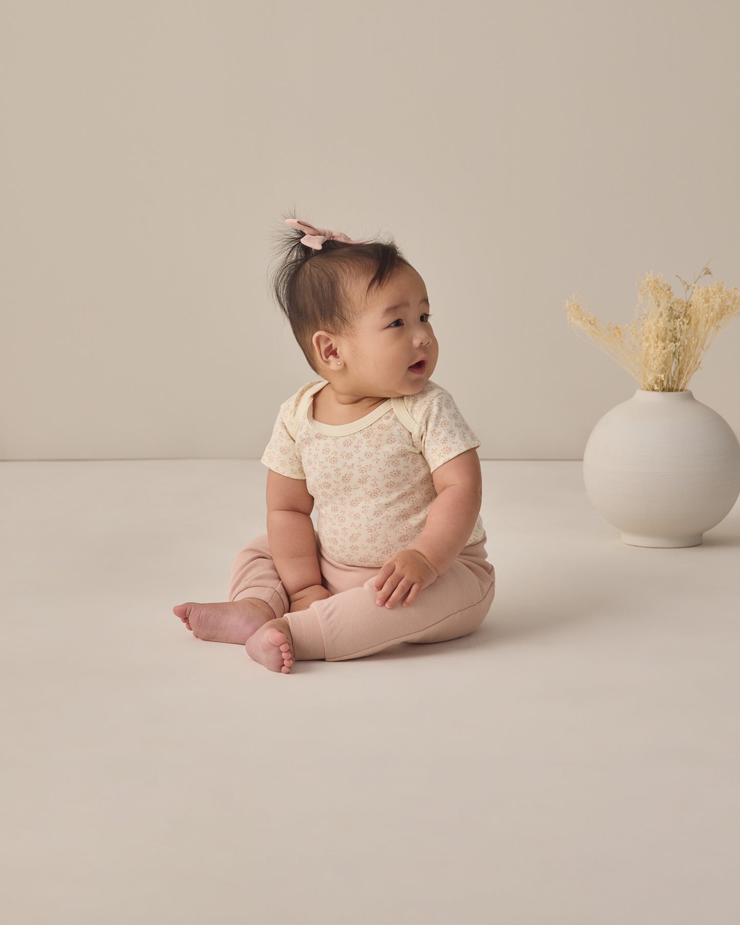 Quincy Mae Baby Pant - Blush