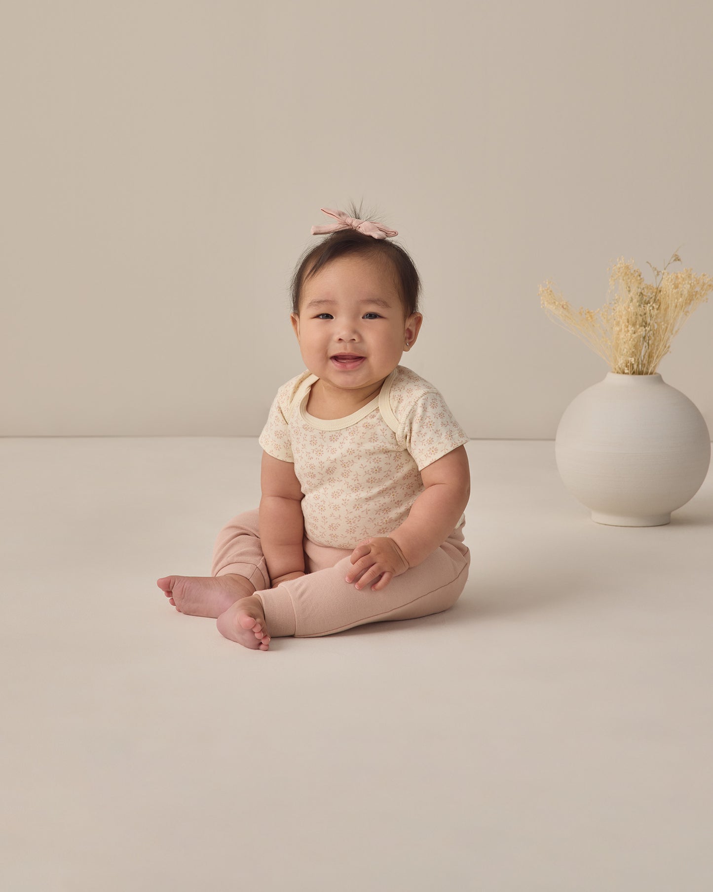 Quincy Mae Baby Pant - Blush