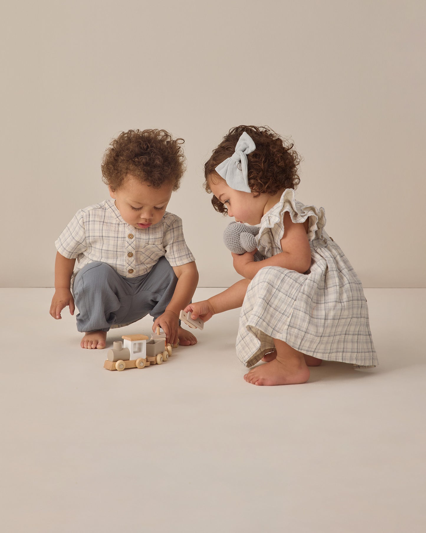 Quincy Mae Jaxson Shirt - Blue Plaid