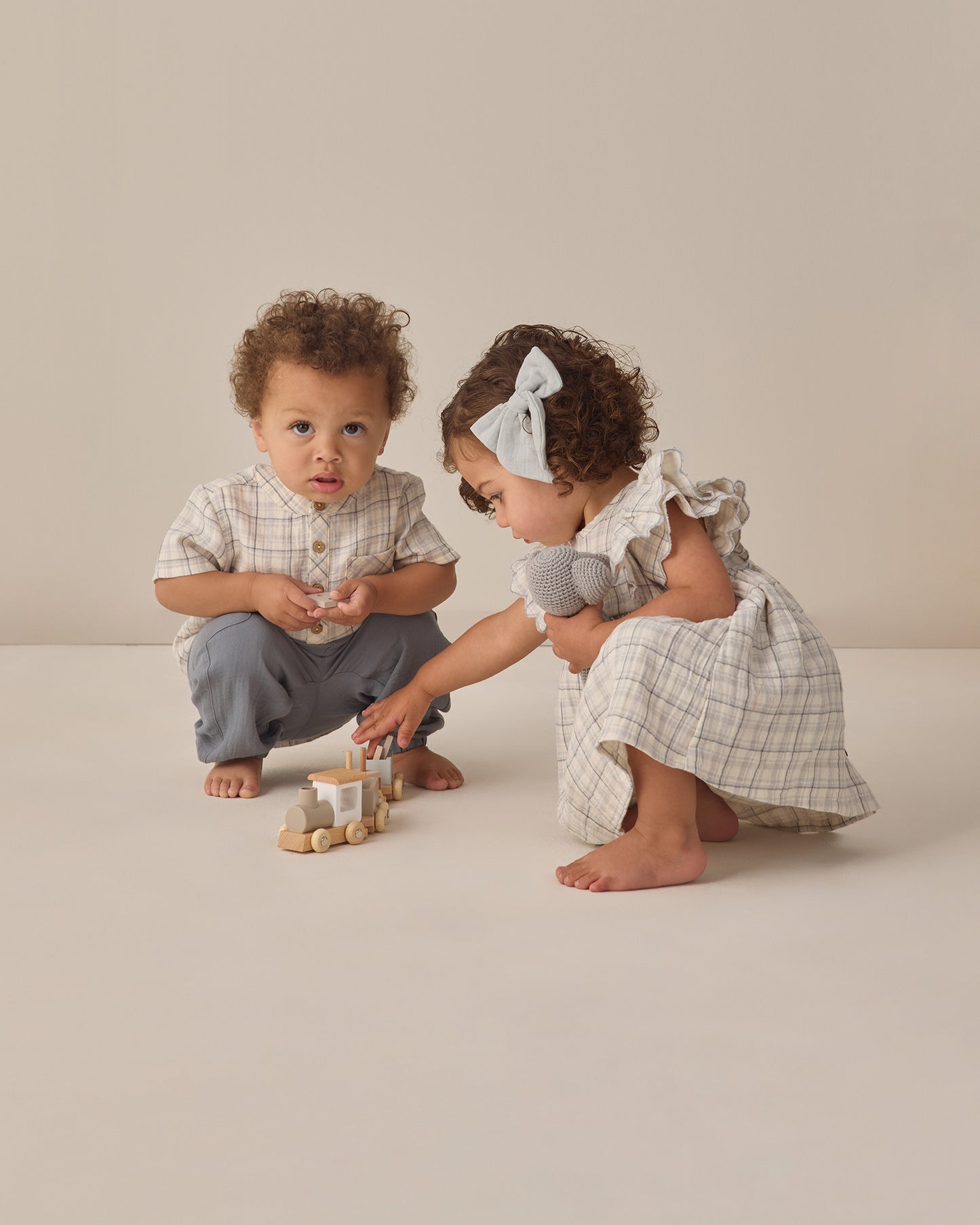 Quincy Mae Jaxson Shirt - Blue Plaid