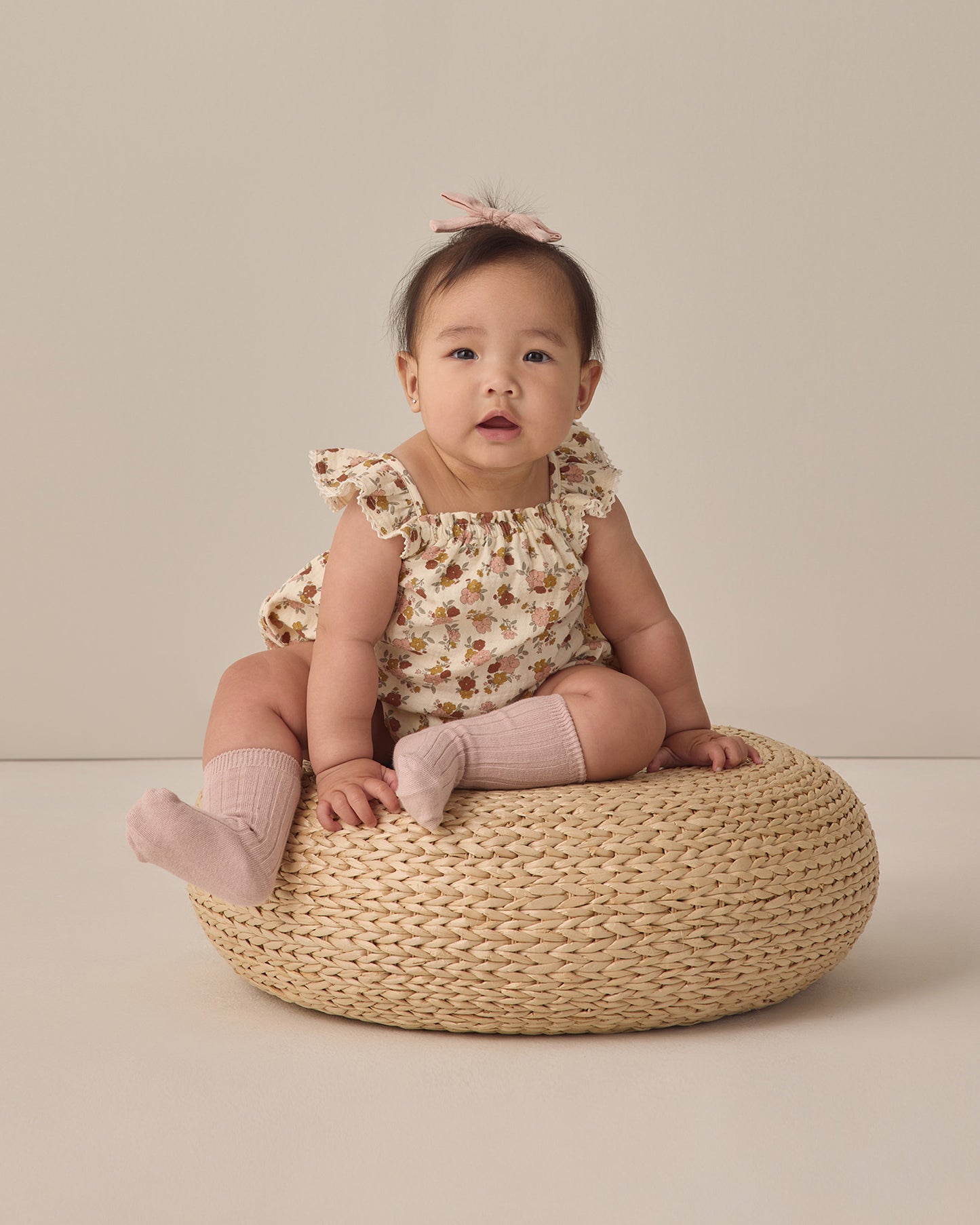 Quincy Mae Bonnie Romper - Bloom