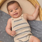 Quincy Mae Tatum Romper - Ocean Stripe